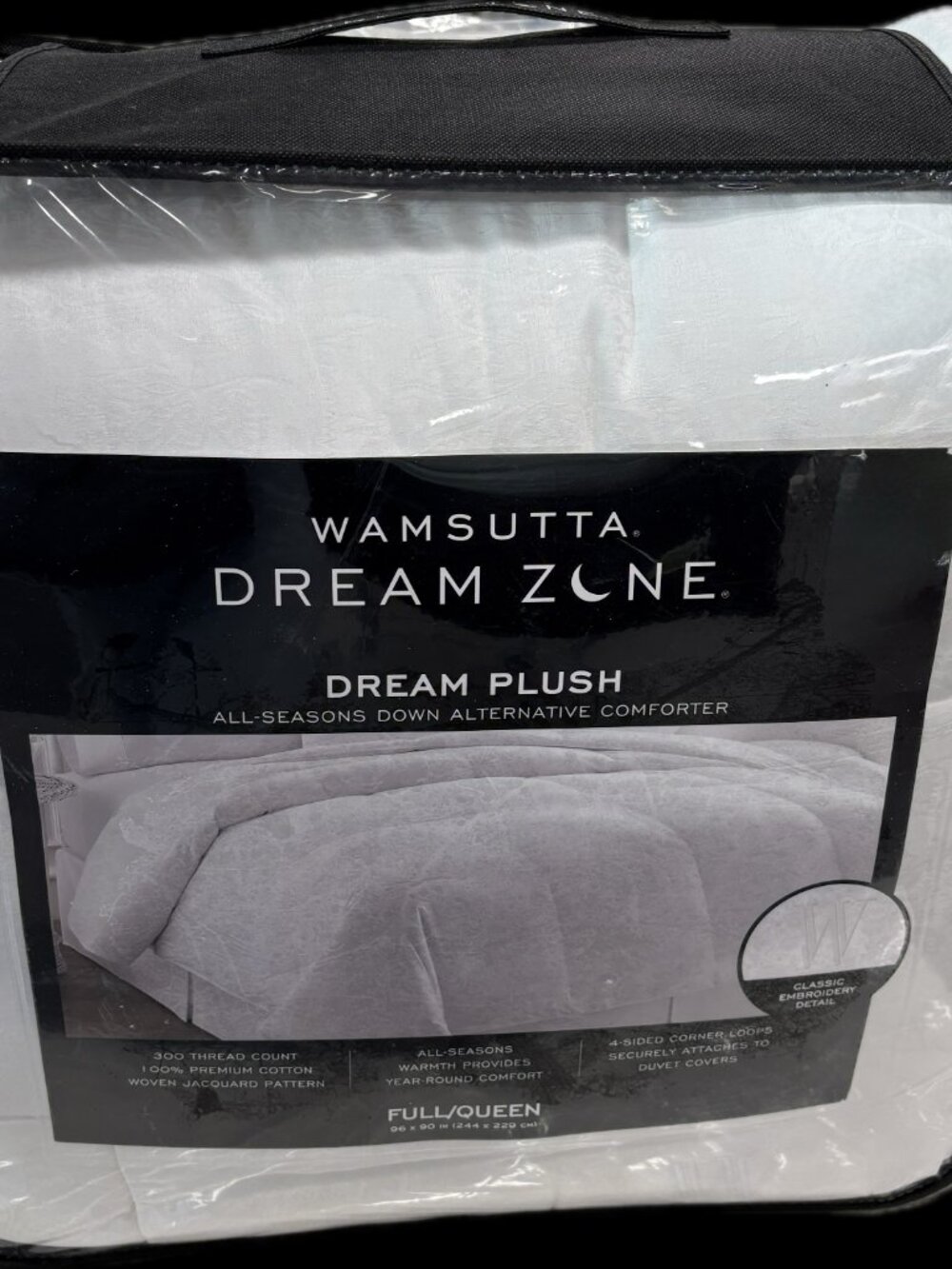 Wamsutta Dream Zone Alternative Down Dream Plush Comforter All Seasons Queen New